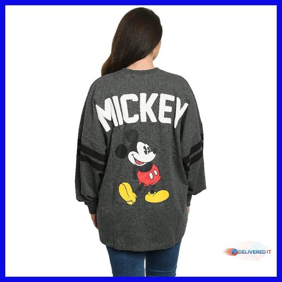 Tops - Oversized Long Sleeve Crewneck Jersey Shirt - 100% Cotton - Loose Fit